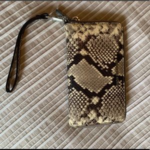 Michael Kors Snakeskin Wallet/Wristlet